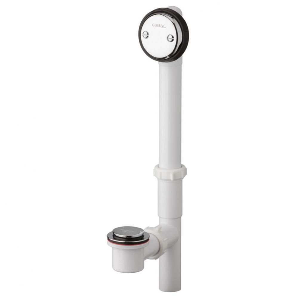 Gerber Classics PVC Auto Trip Drain for Standard Tub Chrome
