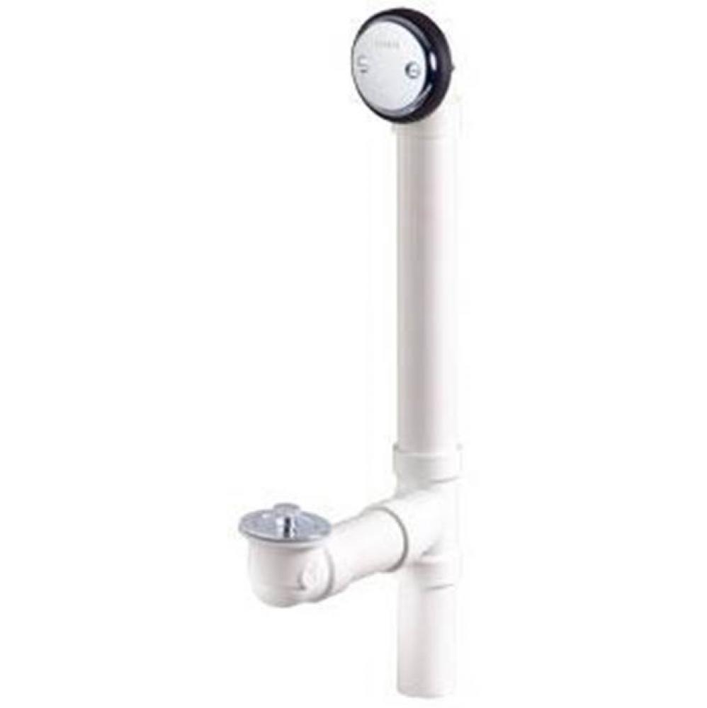 Gerber Classics Schedule 40 PVC Lift &amp; Turn Drain for Standard Tub Chrome