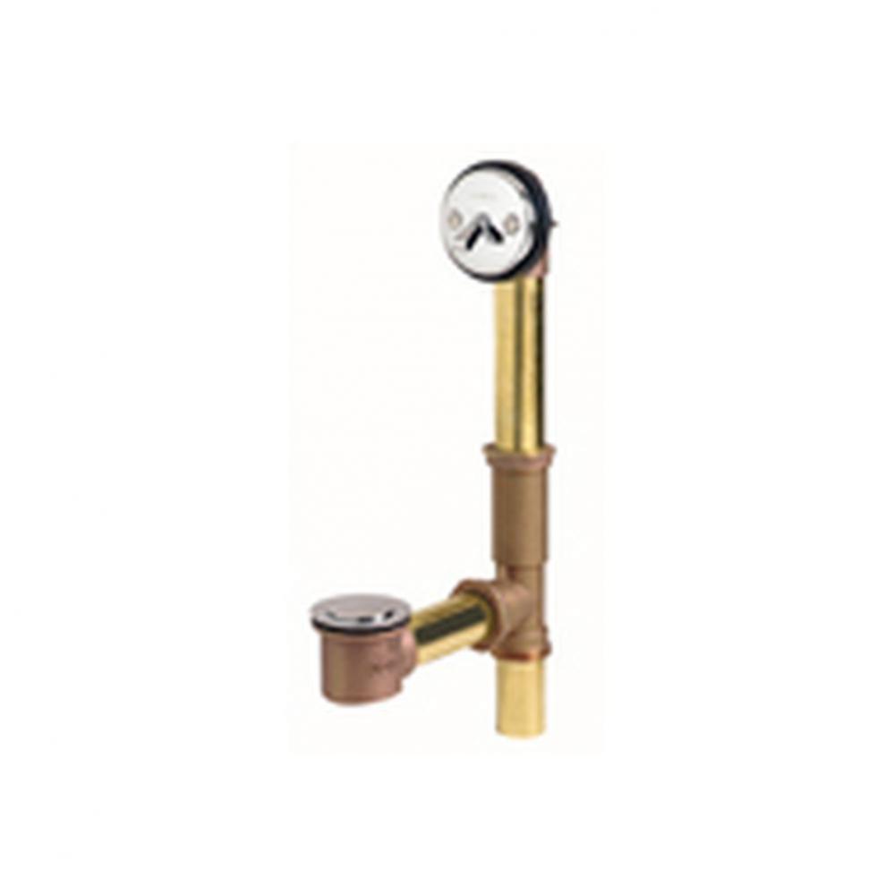 Gerber Classics Pop-up 20 Gauge Drain for Standard Tub with &apos;&apos;Clean out Here&apos;&apos;