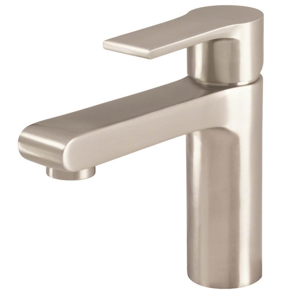 South Shore 1H Lavatory Faucet Single Hole Mount w/ 50/50 Touch Down Drain 1.2gpm Brushed Nickel
