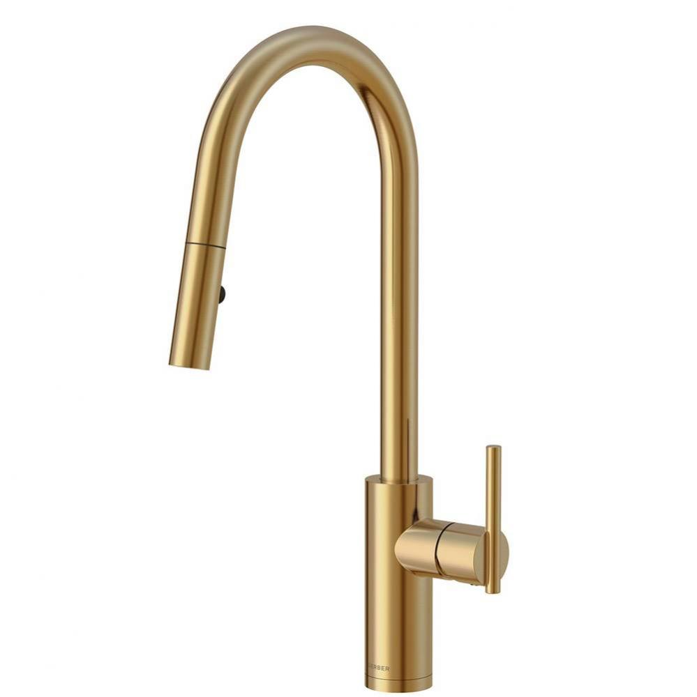 Parma Cafe Pull-Down Kitchen Faucet w/ SnapBack Retraction 1.75gpm Brushed Bronze
