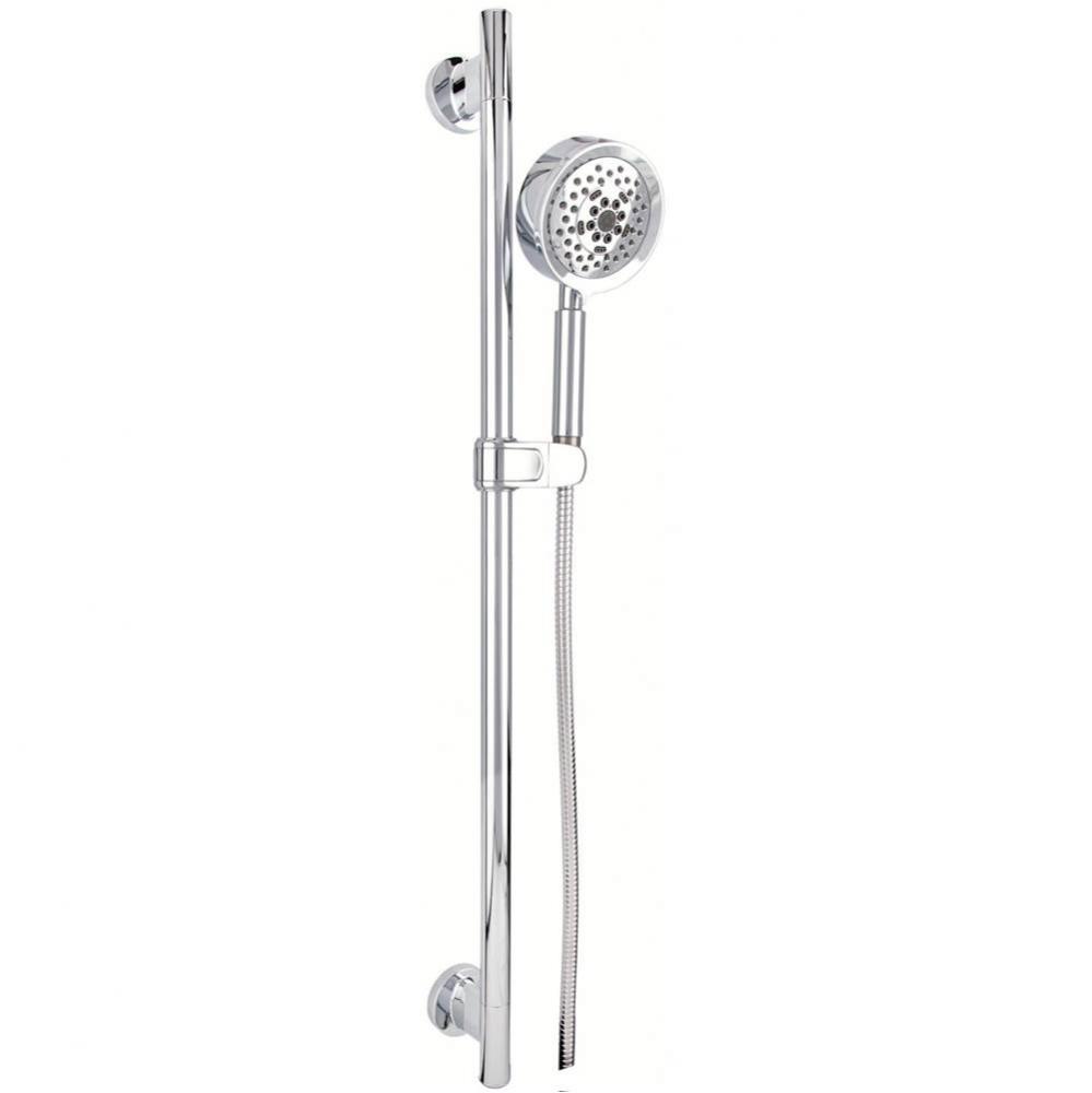 Versa 30&apos;&apos; Slide Bar Assembly w/ Parma 5 Function Handshower 2.0gpm Chrome
