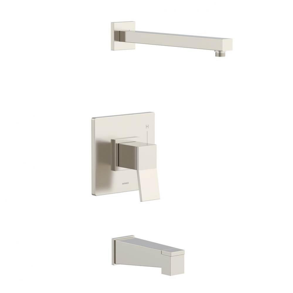 Avian 1H Tub &amp; Shower Trim Kit &amp; Treysta Cartridge Less Showerhead Brushed Nickel