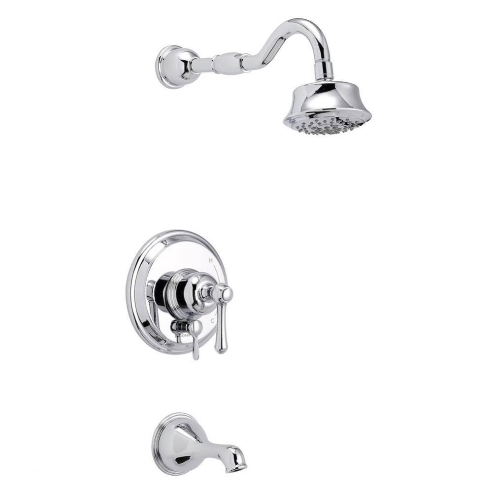 Opulence 1H Tub &amp; Shower Trim Kit &amp; Treysta Cartridge w/ Diverter on Valve &amp; 5 Functio