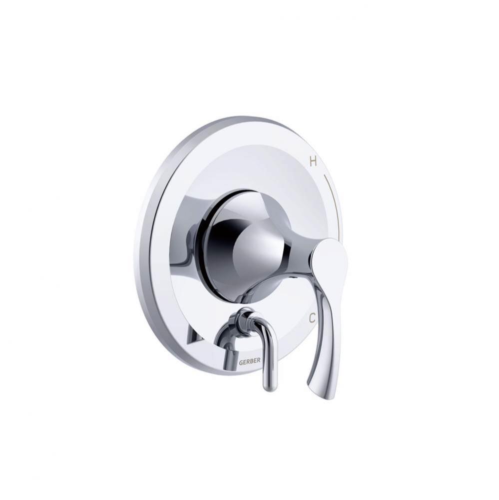 Antioch 1H Valve Only Trim Kit &amp; Treysta Cartridge with Diverter on Valve Chrome