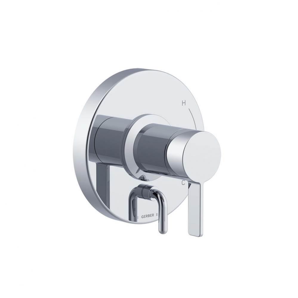 Amalfi 1H Valve Only Trim Kit &amp; Treysta Cartridge with Diverter on Valve Chrome