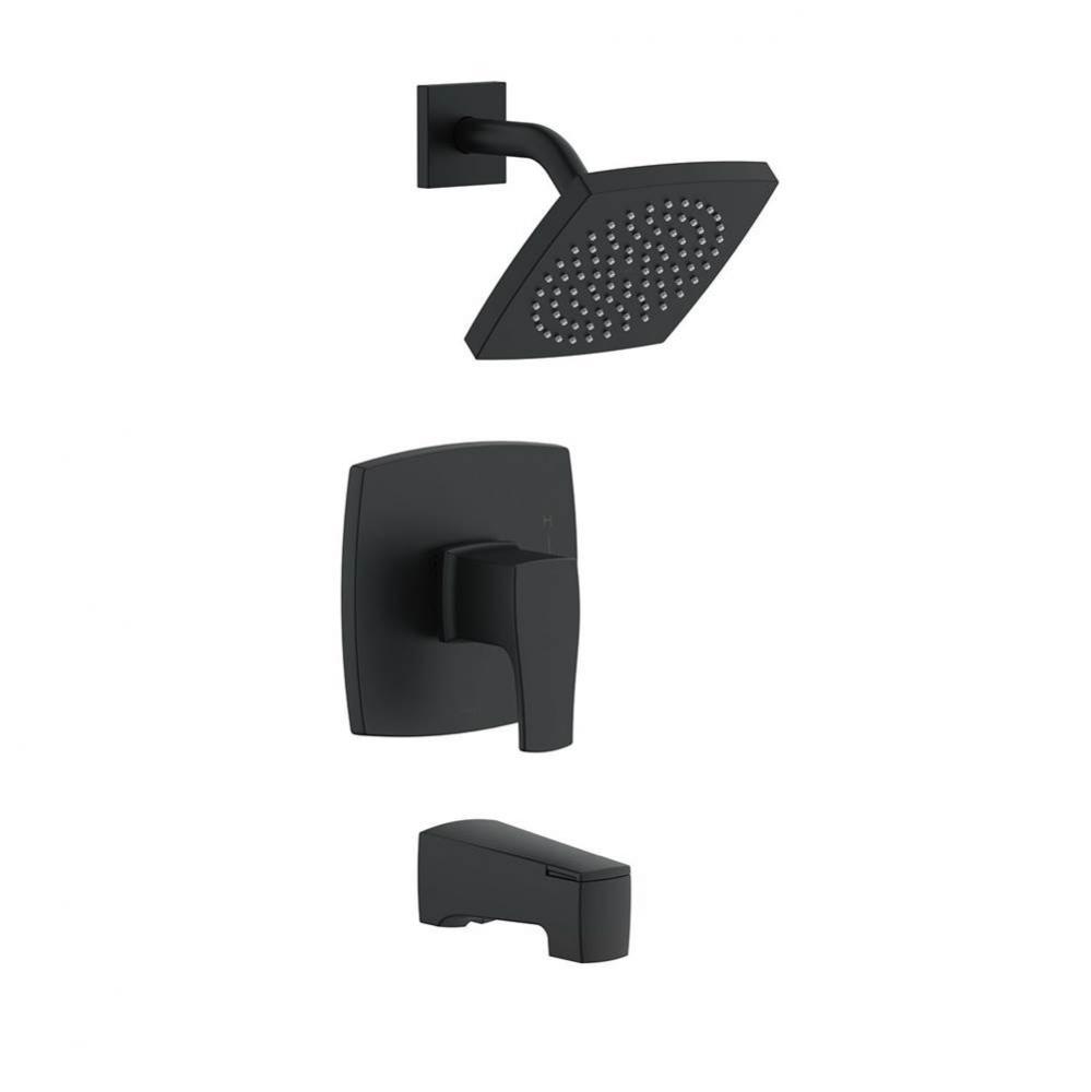 Tribune 1H Tub &amp; Shower Trim Kit &amp; Treysta Cartridge 1.75gpm Satin Black
