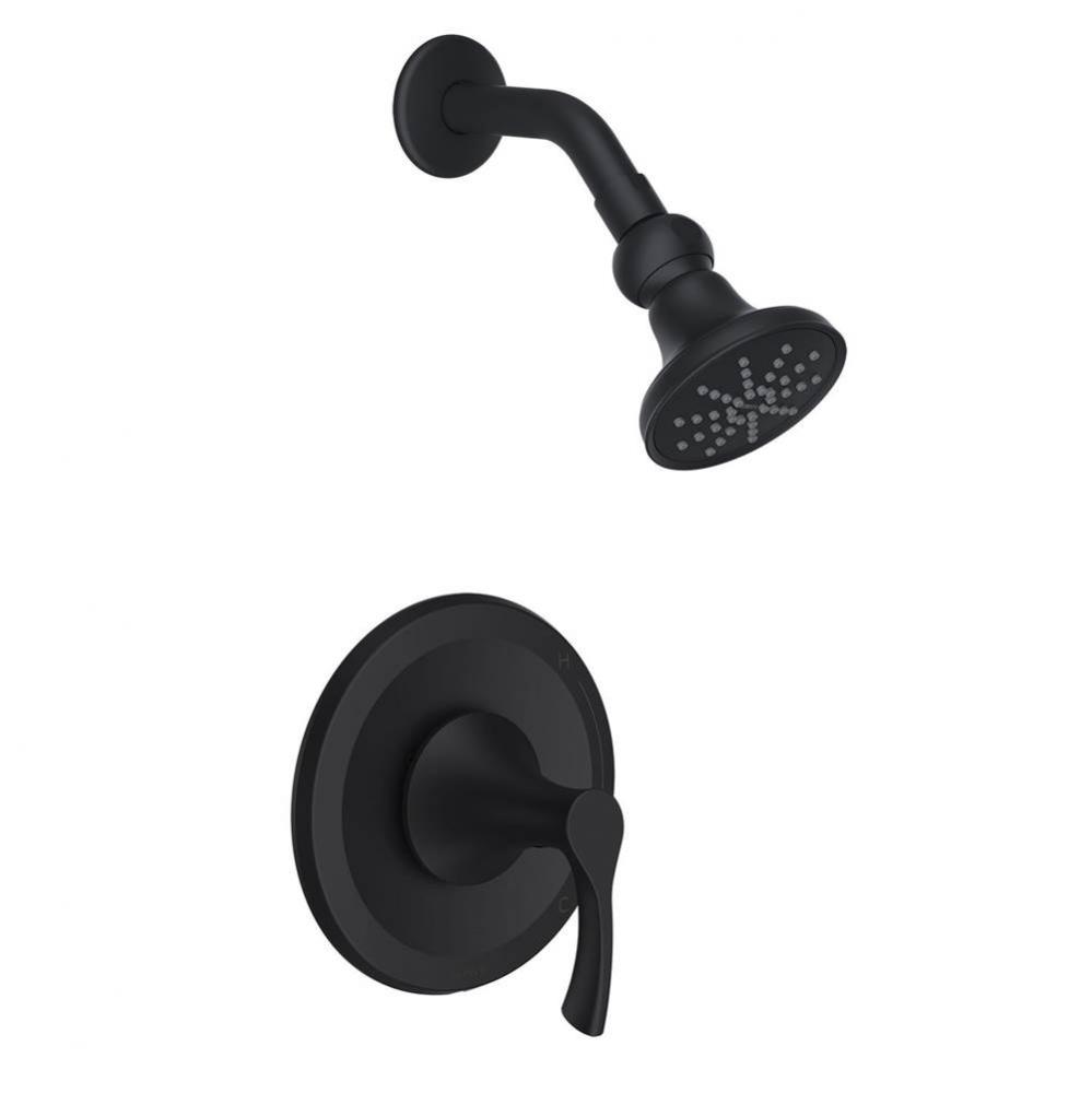 Antioch 1H Shower Only Trim Kit &amp; Treysta Cartridge 1.75gpm Satin Black