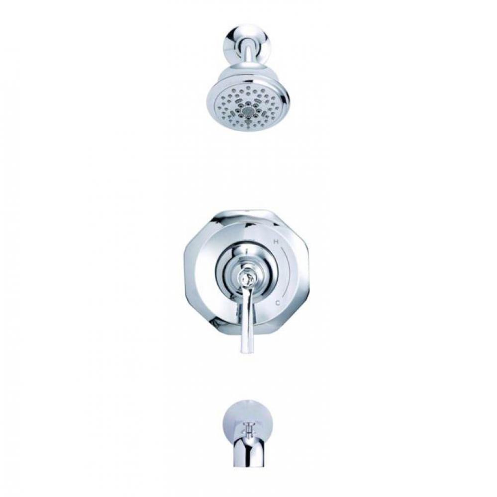 Draper 1H Tub &amp; Shower Trim Kit &amp; Treysta Cartridge 2.0gpm Chrome