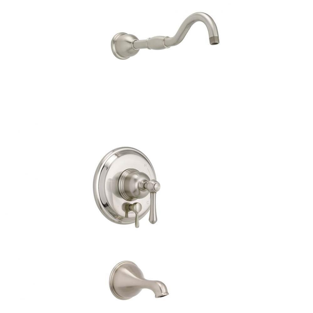 Opulence 1H Tub &amp; Shower Trim Kit &amp; Treysta Cartridge w/ Diverter on Valve Less Showerhead