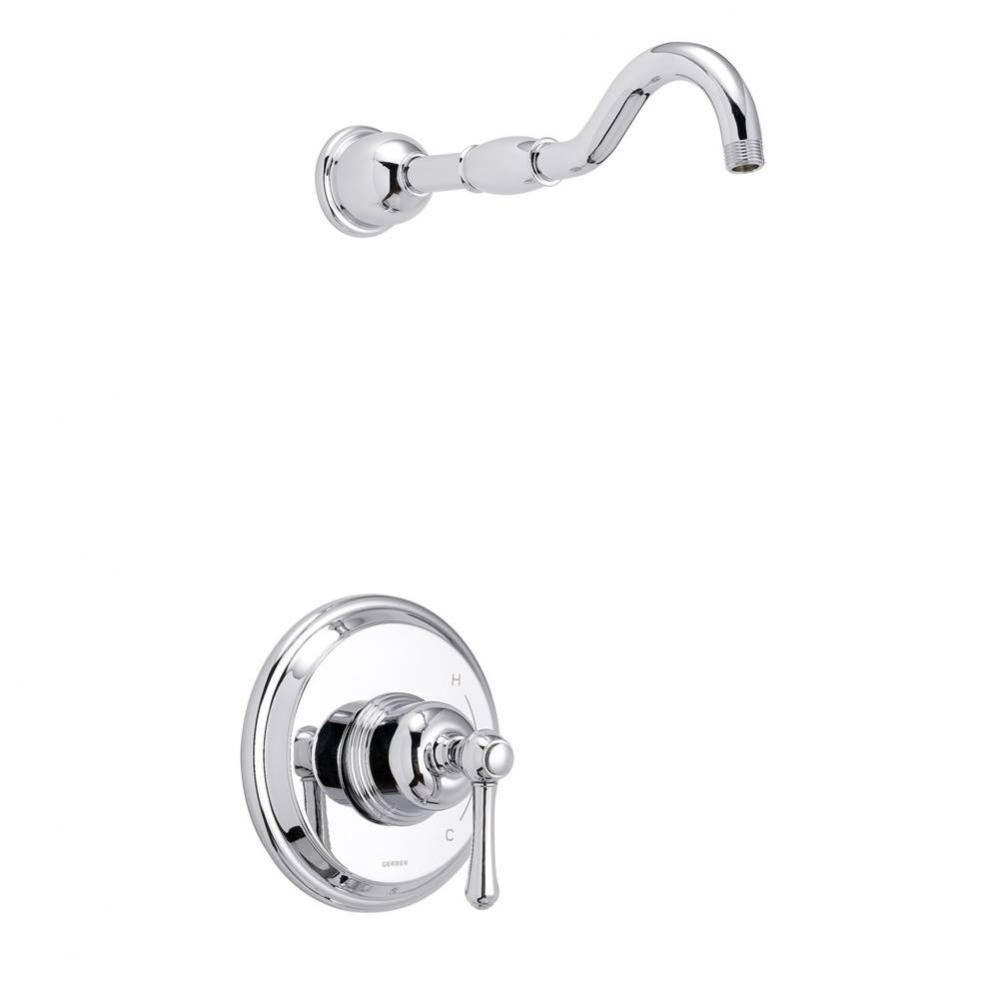 Opulence 1H Shower Only Trim Kit &amp; Treysta Cartridge Less Showerhead Chrome