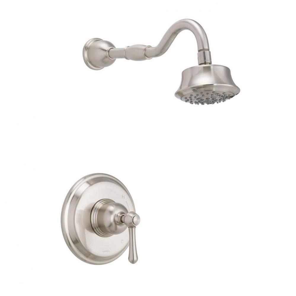 Opulence 1H Shower Only Trim Kit &amp; Treysta Cartridge w/ 5 Function Showerhead 1.75gpm Brushed
