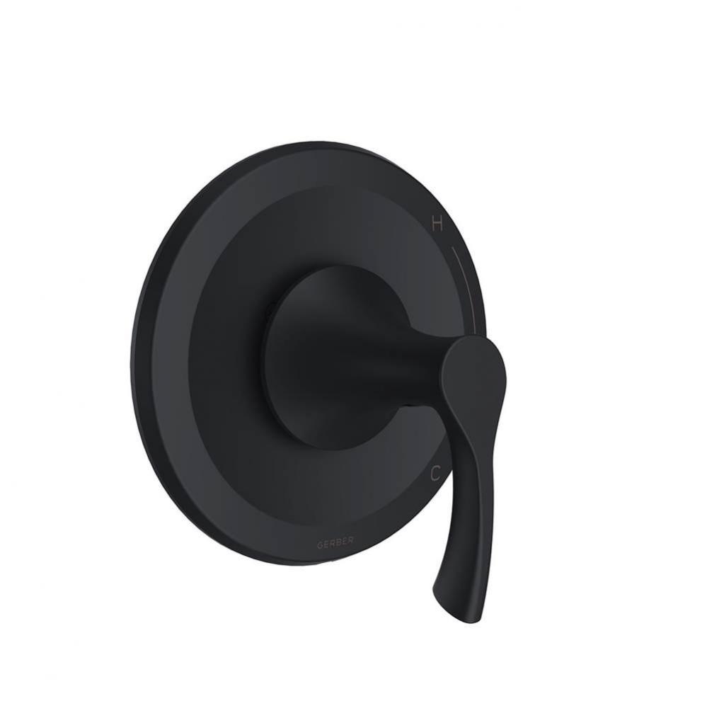 Antioch 1H Pressure Balance Trim Kit &amp; Treysta Cartridge for Valve Only Satin Black