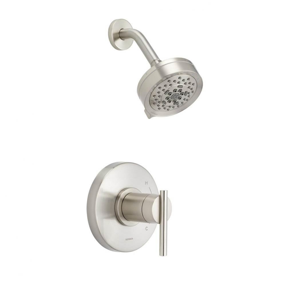Parma 1H Shower Only Trim Kit &amp; Treysta Cartridge w/ 5 Function Showerhead 1.75gpm Brushed Nic