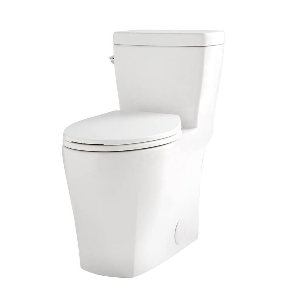 Lemora 1.28gpf 1pc ADA Elongated CT Toilet 12&apos;&apos; Rough-In White