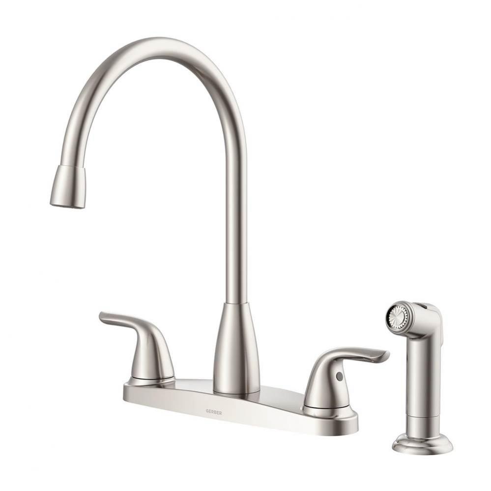 Viper 2H High Arc Kitchen Faucet w/ Spray 1.75gpm Stainless Steel
