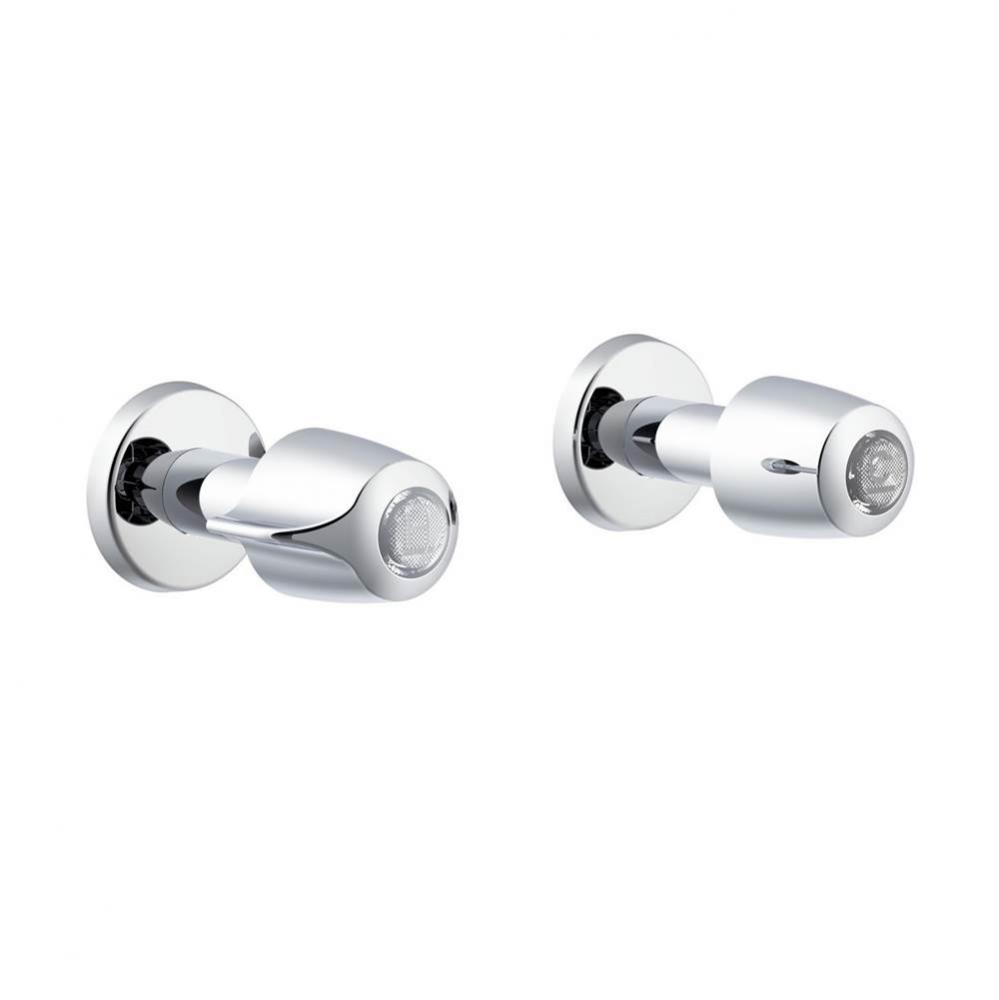 Gerber Classics 2H Straight Pattern Trim &amp; Compression Valve w/ 1/2&apos;&apos; Sweat Connecti