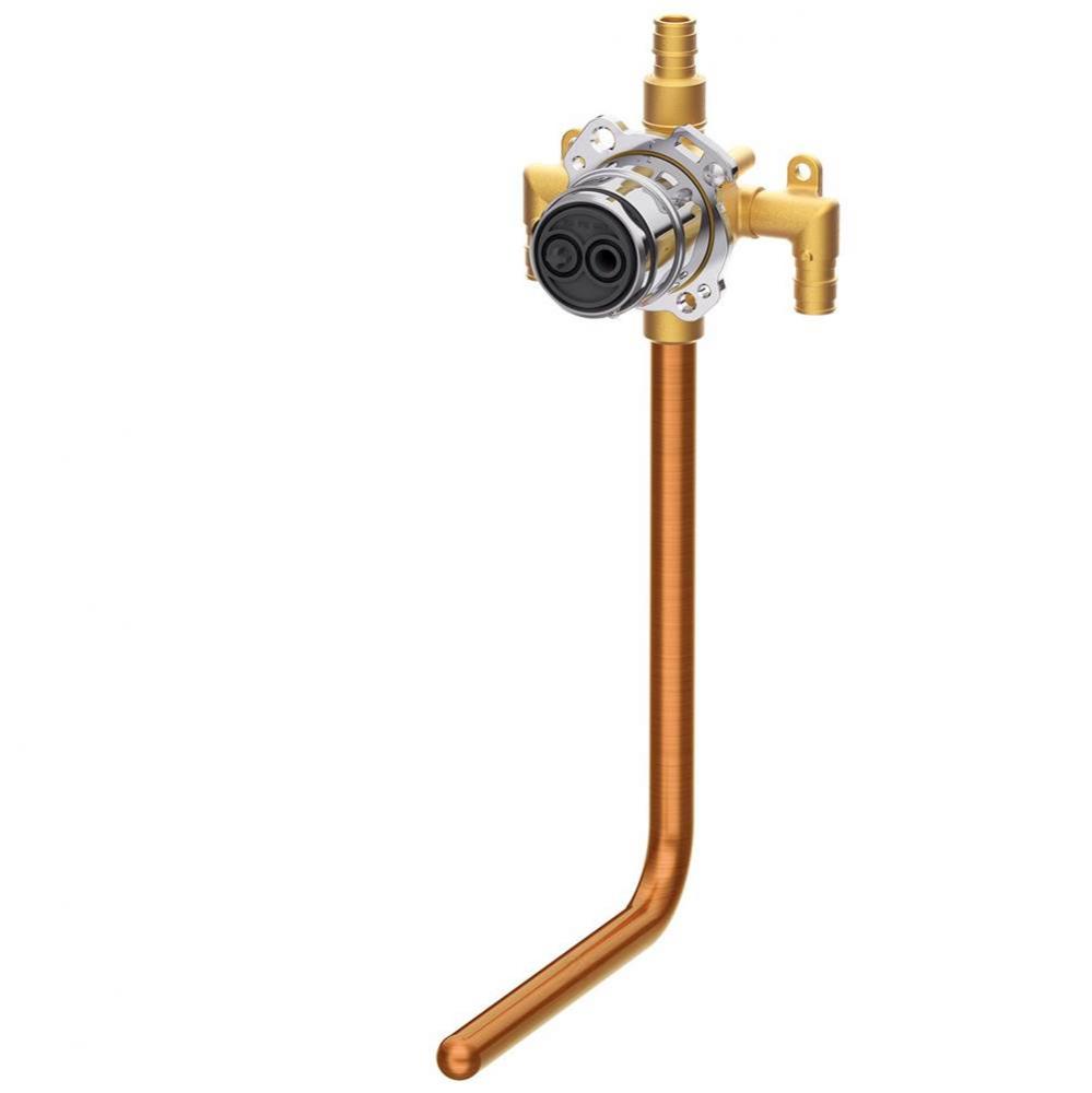 Treysta Tub &amp; Shower Valve- Vertical Inputs WITHOUT Stops WITH Stub-Out- Cold Expansion Pex