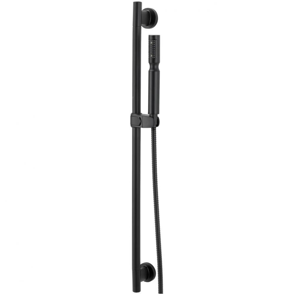 Versa 30&apos;&apos; Showerstick Slide Bar Assembly w/ Showerstick Handshower 1.75gpm Satin Black