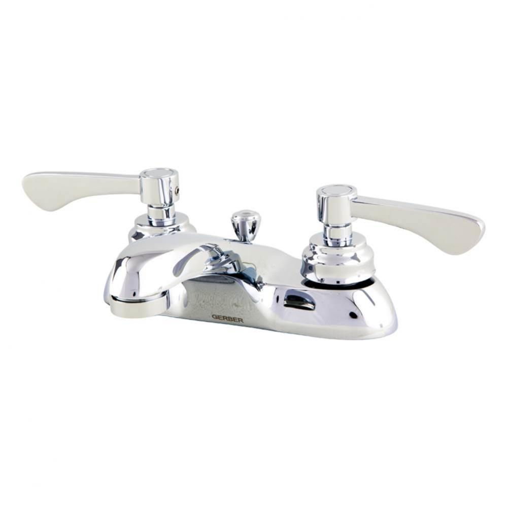 Commercial 2H Centerset Lavatory Faucet W/ Metal Pop-Up Drain 0.5Gpm Chrome