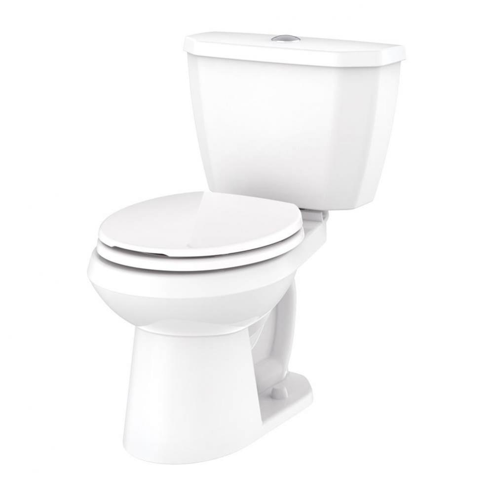 Viper 0.8gpf RF 10&apos;&apos; RI Combo: GWS21551 Bowl w/ GLF28595 Tank White
