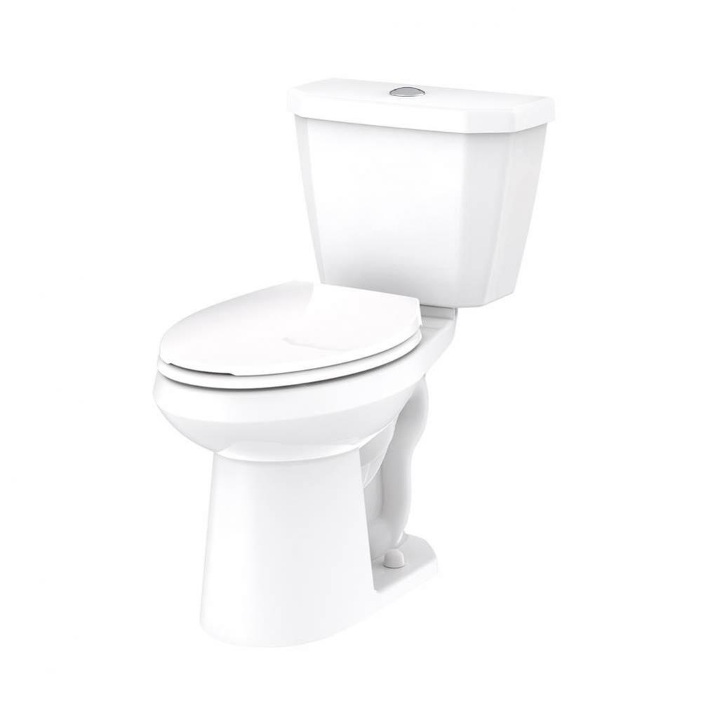 Viper 0.8gpf ADA EL 10&apos;&apos; RI Combo: GWS21528 Bowl w/ GLF28595 Tank White