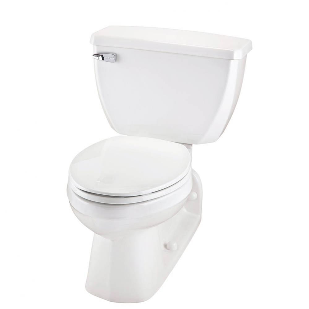 Ultra Flush 1.0gpf Floor Mount Back Outlet EL 12&apos;&apos; RI Combo: GUF21374 Bowl w/ GUF28380 T
