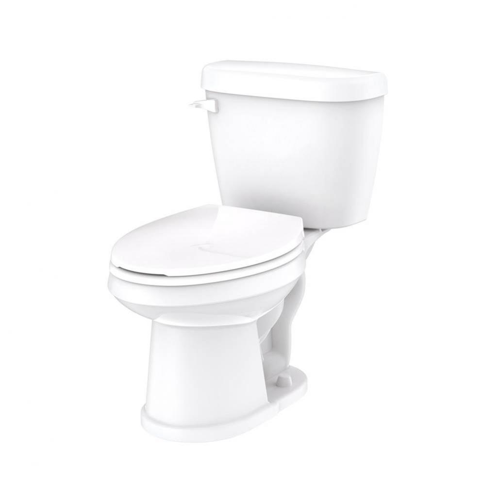 Maxwell SE 1.28gpf EL 10&apos;&apos; RI Combo: GSE21162 Bowl w/ GWS28175 Tank White