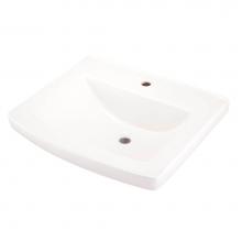Gerber Plumbing G0012512 - Burr Ridge 24'' Ped Top Single Hole White