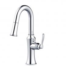 Gerber Plumbing D150528 - Draper 1H Pull-Down Prep Faucet 1.75gpm Chrome