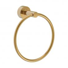 Gerber Plumbing D446158BB - Parma Towel Ring Round Brushed Bronze