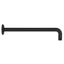 Gerber Plumbing D481027BS - 15'' Right Angle Showerarm w/ Escutcheon Satin Black
