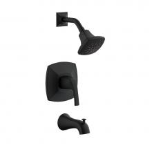 Gerber Plumbing D501018BSTC - Vaughn 1H Tub & Shower Trim Kit & Treysta Cartridge 1.75gpm Satin Black