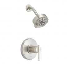 Gerber Plumbing D511558BNTC - Parma 1H Shower Only Trim Kit & Treysta Cartridge w/ 5 Function Showerhead 1.75gpm Brushed Nic