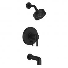 Gerber Plumbing D512058BSTC - Parma 1H Tub & Shower Trim Kit & Treysta Cartridge w/ Diverter on Valve & 5 Function S