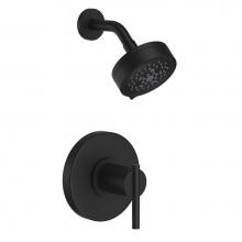 Gerber Plumbing D511558BSTC - Parma 1H Shower Only Trim Kit & Treysta Cartridge w/ 5 Function Showerhead 1.75gpm Satin Black