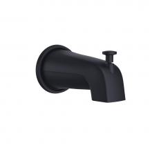 Gerber Plumbing D606225BS - 5 1/2'' Wall Mount Tub Spout with Diverter Satin Black