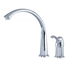 Gerber Plumbing G0040101 - Allerton 1H Hi-Arc Kitchen Faucet w/out Spray 1.75gpm Chrome
