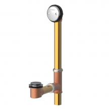 Gerber Plumbing G004184587 - Gerber Classics Auto Trip Fit-all 20 Gauge Drain for Standard Tub with Horizontal Installation Chr