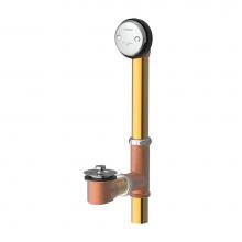 Gerber Plumbing G004185588 - Gerber Classics Lift & Turn Fit-all 20 Gauge Drain for Standard Tub with ''Clean Out