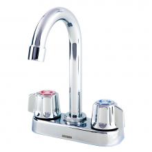 Gerber Plumbing G0749251 - Gerber Classics 2H Bar Faucet w/ Metal Fluted Handles 1.75gpm Chrome