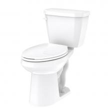 Gerber Plumbing GLF21528 - Viper 0.8gpf ADA EL 12'' RI Combo: GWS21528 Bowl w/ GLF28580 With Lever Tank White