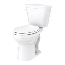 Gerber Plumbing GWS31517 - Viper 1.28gpf 10'' RI ADA EL Combo: GVP31528 Bowl w/ GWS38595 Tank White