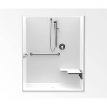 Aquatic AC003548-XADAR-WH - 1603CFS Alcove Shower