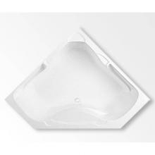 Aquatic AC003304-FC-WPB-WH - Preakness 1X Corner Bathtub
