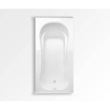 Aquatic AC003333-R-TO-WH - Vecelli Elements Alcove Bathtub