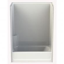 Aquatic 6032CTTL-WH - Gelcoat Smth Tile Tub-Shwr
