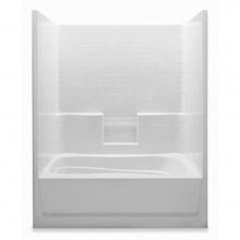 Aquatic 6036STL-WH - Gelcoat Smth Tile Tub-Shwr