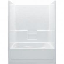 Aquatic 6042STML-WH - Gelcoat Smth Tile Tub-Shwr; Above Floor Rough