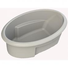 Aquatic 6042OVAL-WH - Gelcoat Bath